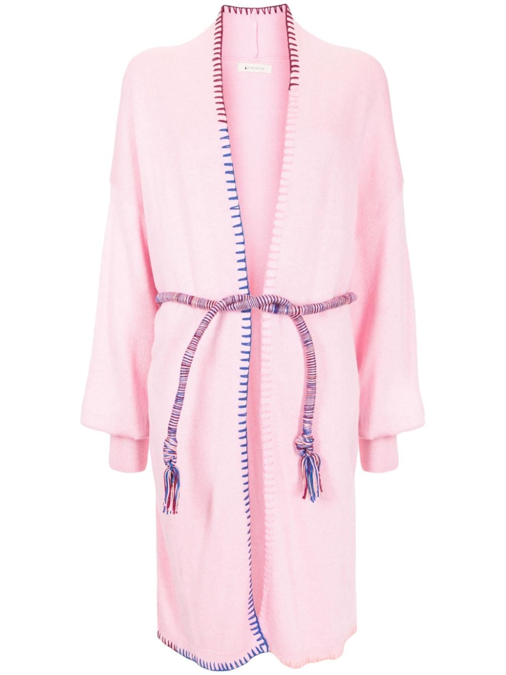 Shop Lethicia Bronstein Cashook Tied-waist Coat In Pink