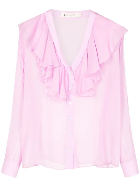 Lethicia Bronstein Jabour ruffled-trim blouse