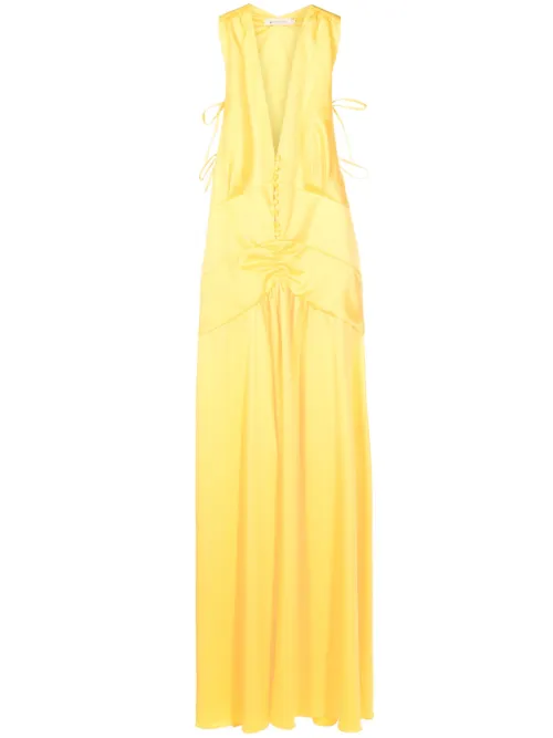 Robe longue Teres à col v - Lethicia Bronstein - Modalova
