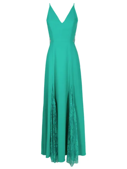 Lethicia Bronstein Vestido longo Georgia com renda