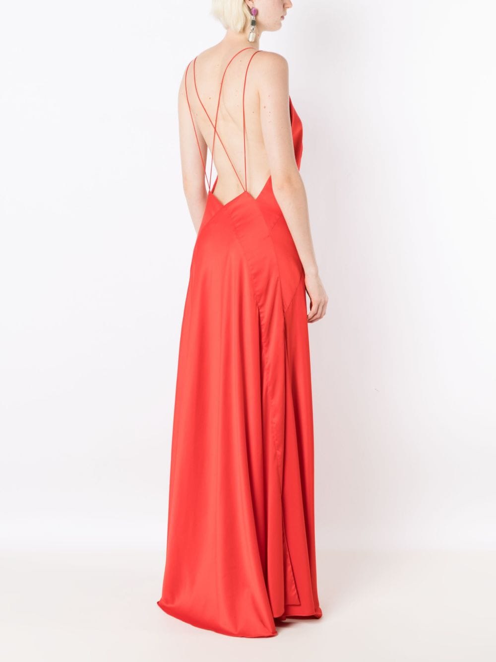 Lethicia Bronstein Jurk met V-hals - Rood