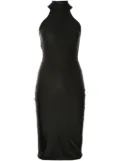 Lethicia Bronstein Audrey high-neck midi dress - Black