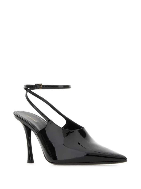Givenchy 95mm Patent Leather Slingback Pumps Black FARFETCH OM - Main Image