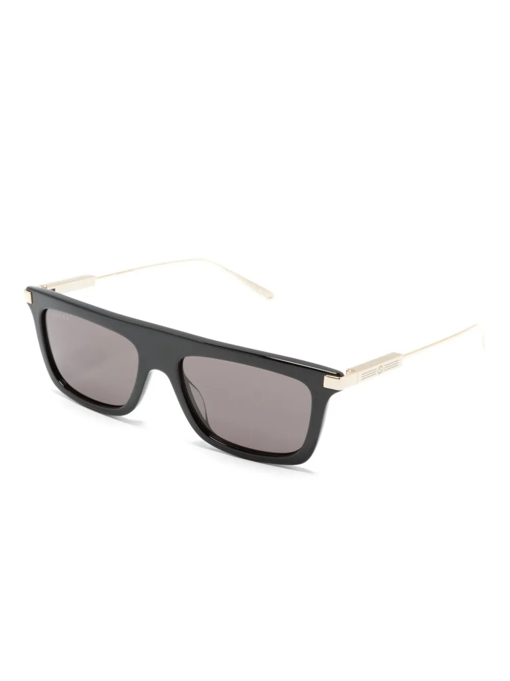  Gucci Eyewear Lunettes De Soleil à Monture Rectangulaire Gg - Noir 