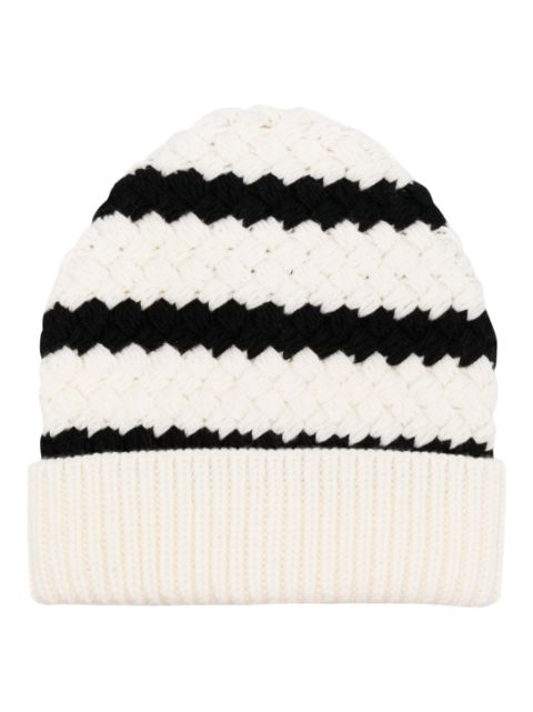 Alanui The Mariner striped wool beanie Women