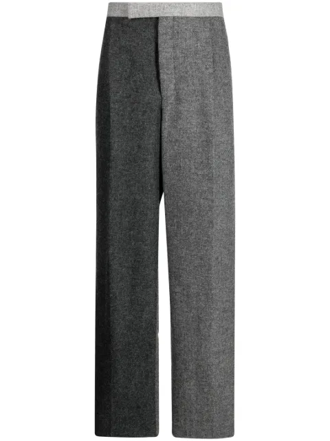 Thom Browne two-tone wool wide-leg trousers
