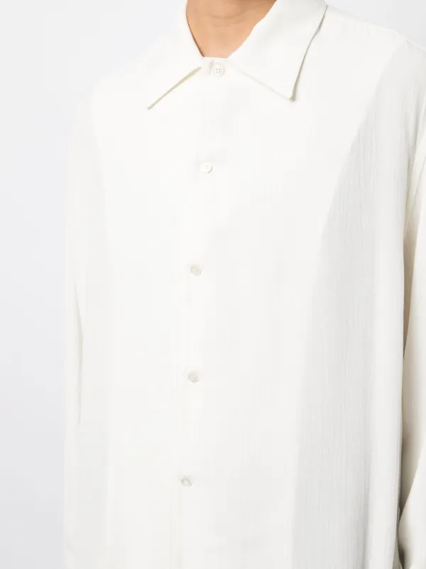 Tシャツ・カットソー STUDIO NICHOLSON LONG SLEEVE SHIRT Studio Nicholson Black Loop Long Sleeve T-Shirt | REVERSIBLE
