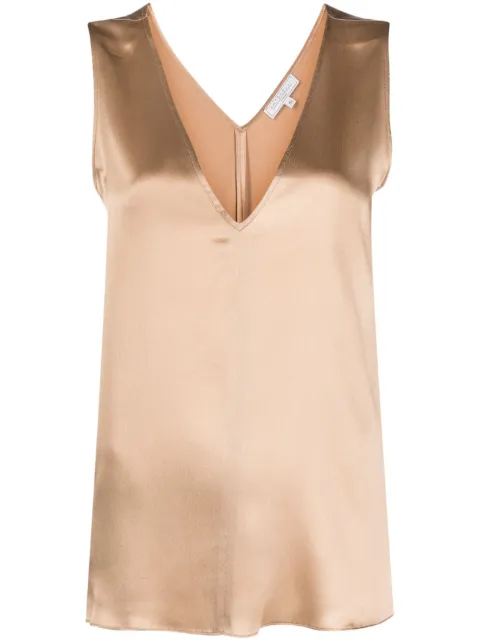 Antonelli V-neck sleeveless blouse