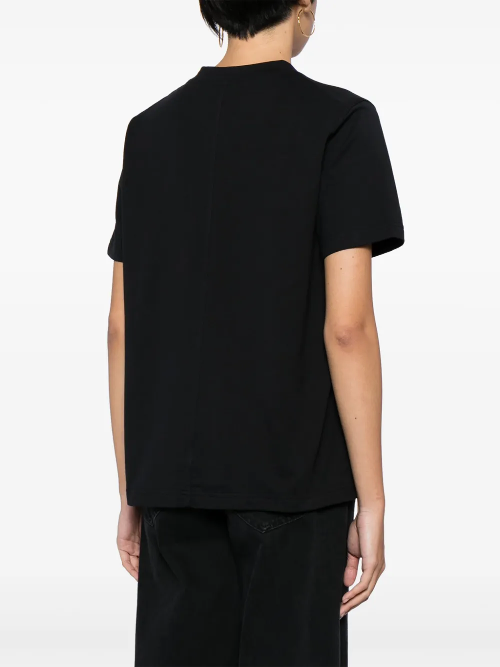 Sofie D'hoore Plain Cotton T-shirt In Schwarz