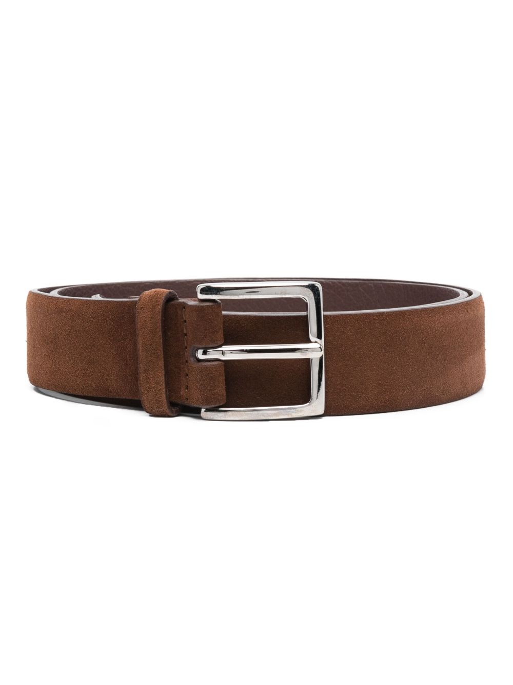 Orciani buckle-fastening suede belt - Brown