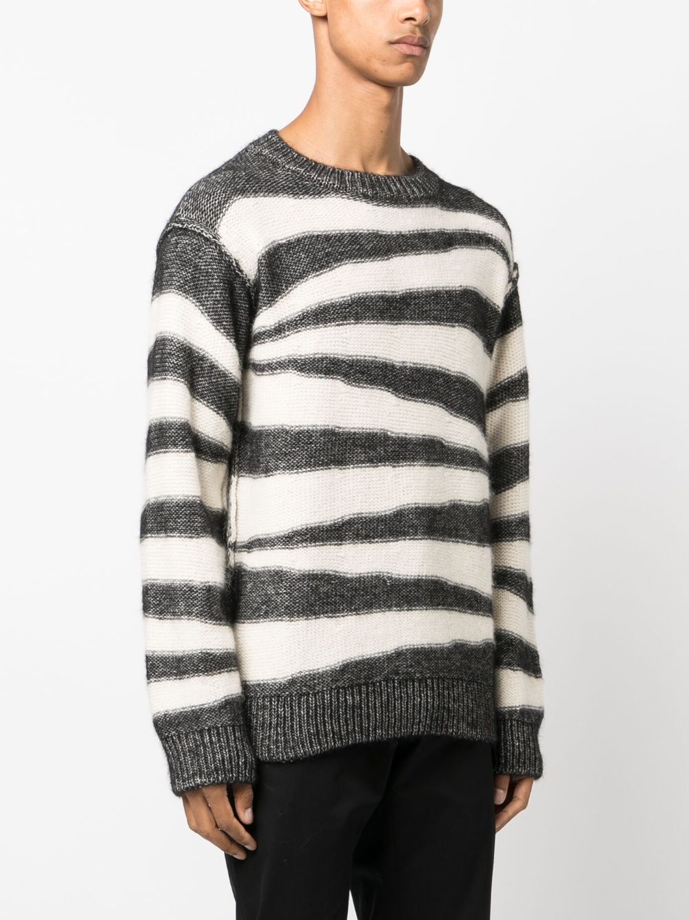 A.P.C. striped cotton-blend jumper Men