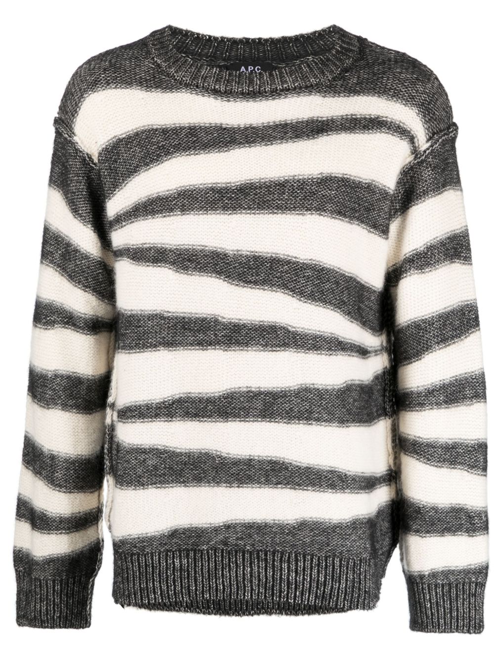 A.P.C. striped cotton-blend jumper Men