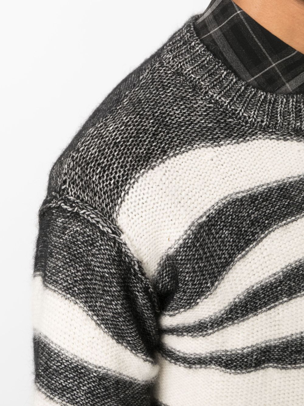 A.P.C. striped cotton-blend jumper Men