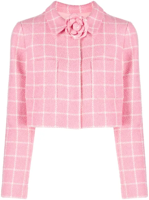 Oscar de la Renta 格纹短款夹克