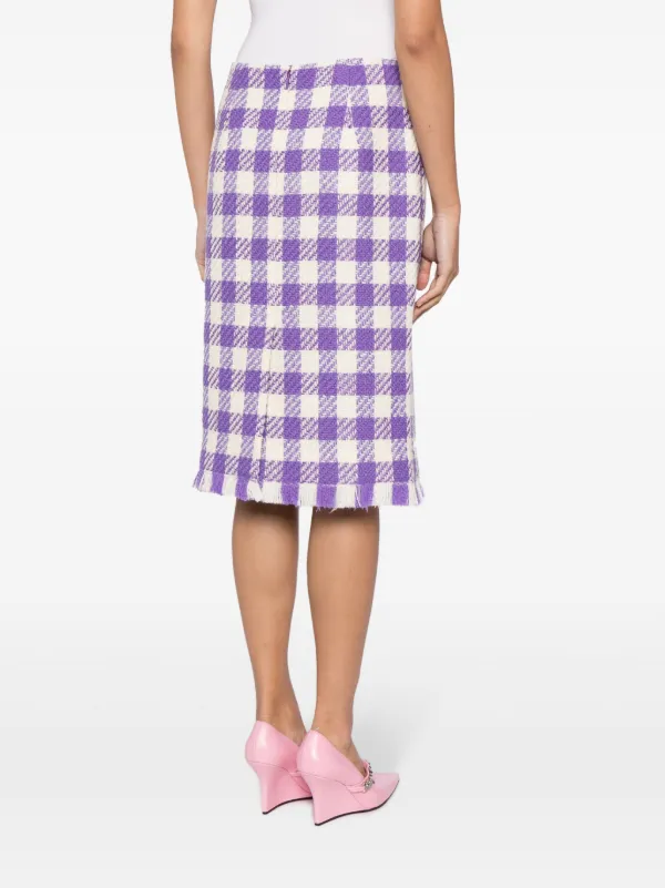 Tweed midi skirt zara 2025