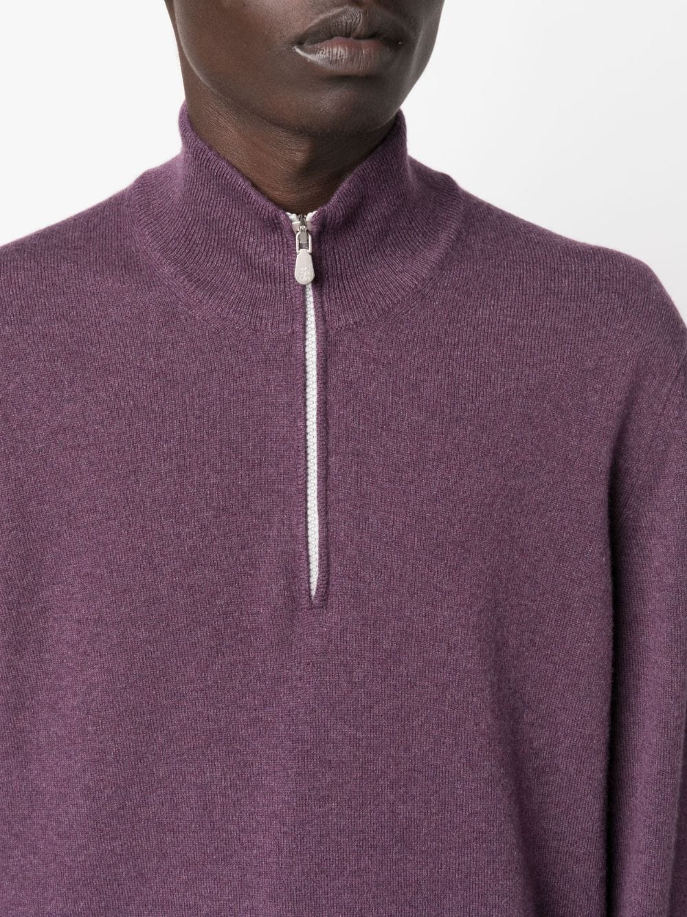 Shop Brunello Cucinelli Fine-knit Cashmere Jumper In Purple
