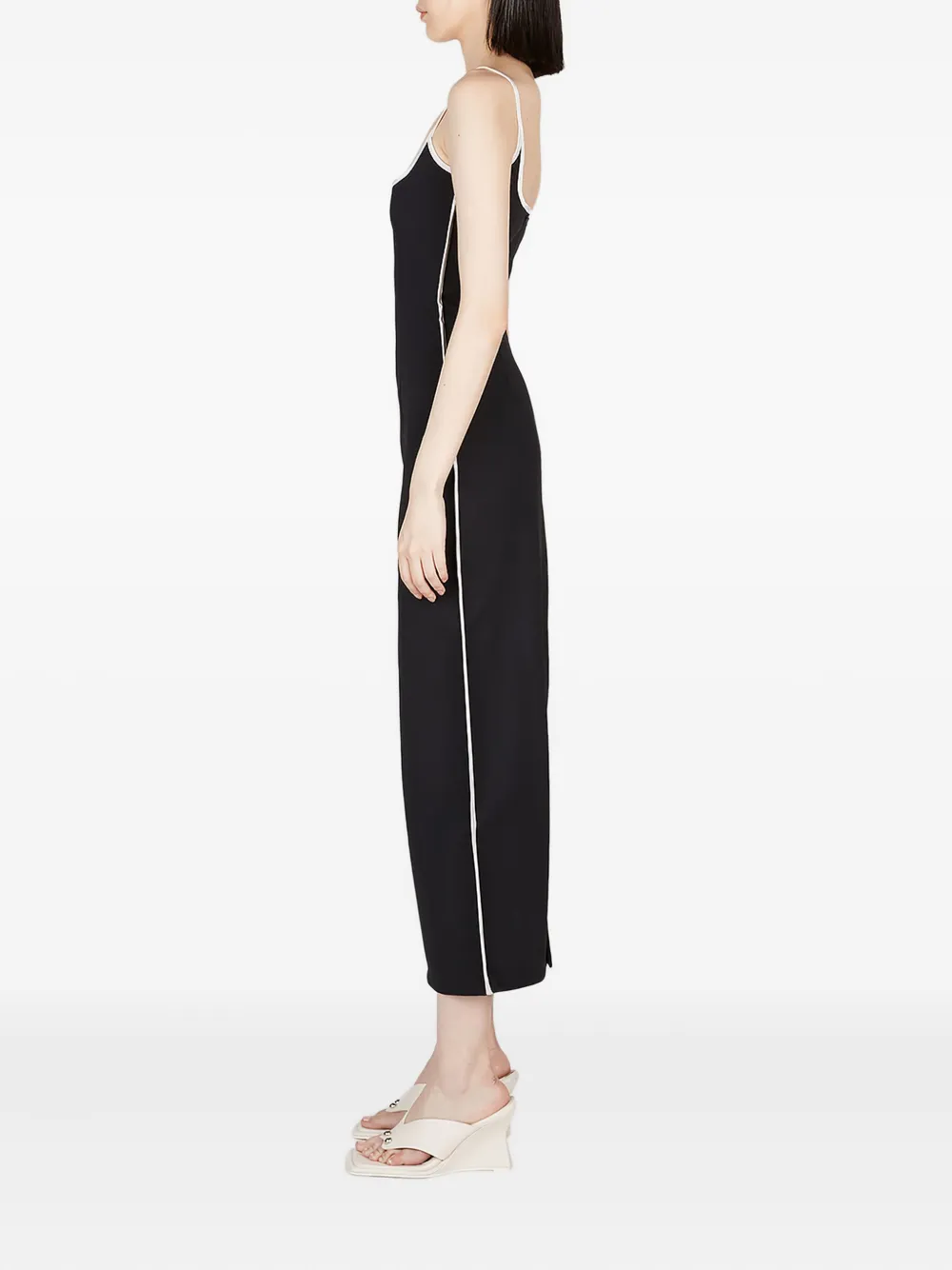 Paris Georgia Midi-jurk met sweetheart hals Zwart