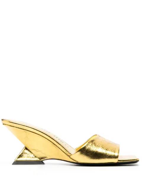 The Attico Cheope 70mm leather mules