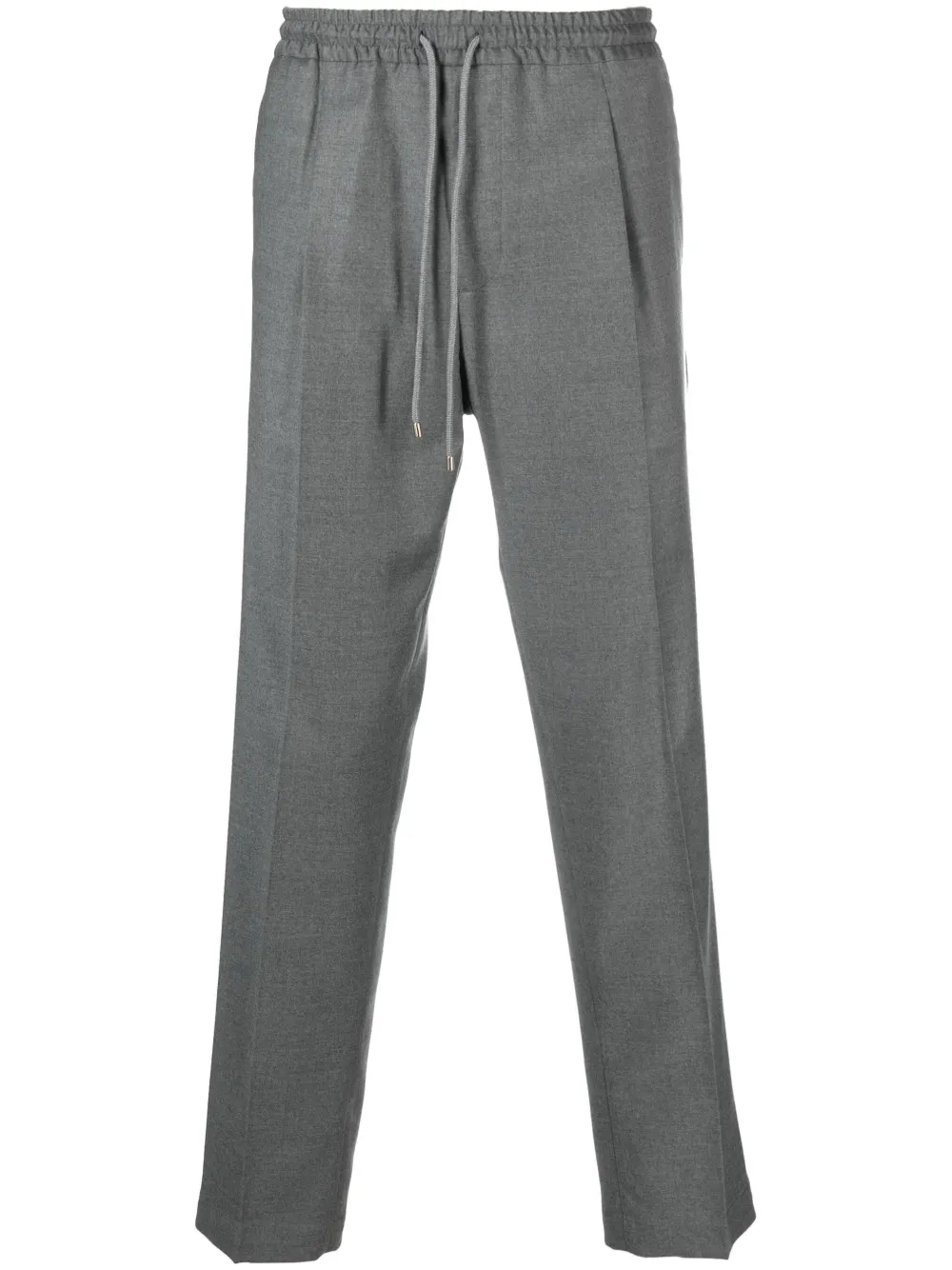 Briglia 1949 Pleated Virgin-wool Tapered Trousers In Grey