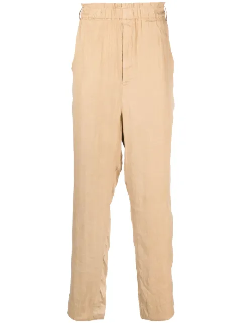 Saint Laurent straight-leg silk-blend trousers