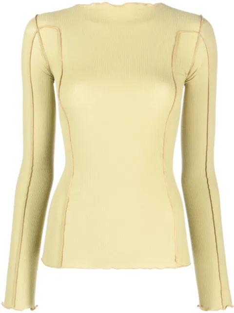 Baserange long-sleeve ribbed top