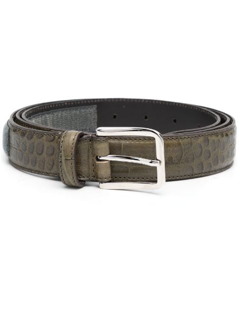 Magliano crocodile-effect leather belt