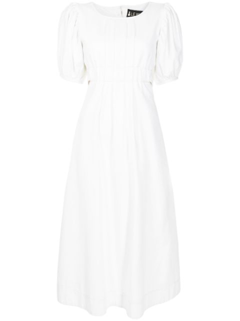 Lethicia Bronstein Aurora puff-sleeved midi dress