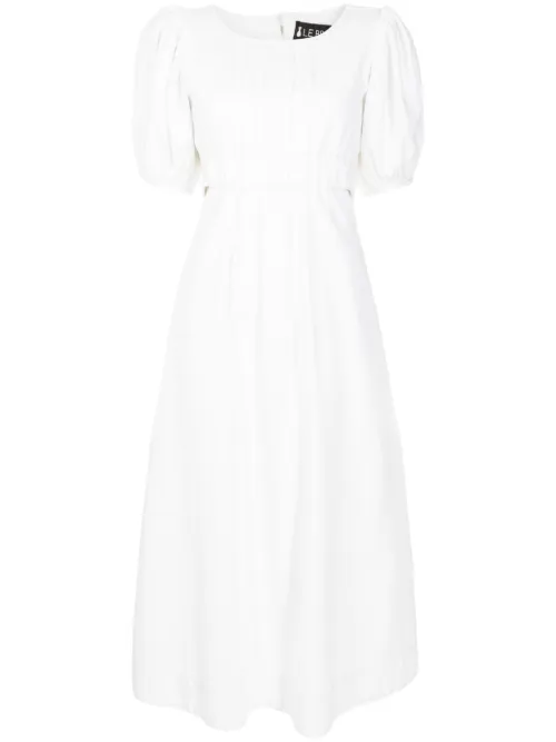 Robe mi-longue Aurora à manches bouffantes - Lethicia Bronstein - Modalova