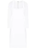 Lethicia Bronstein Brigitte sheer-sleeved dress - White