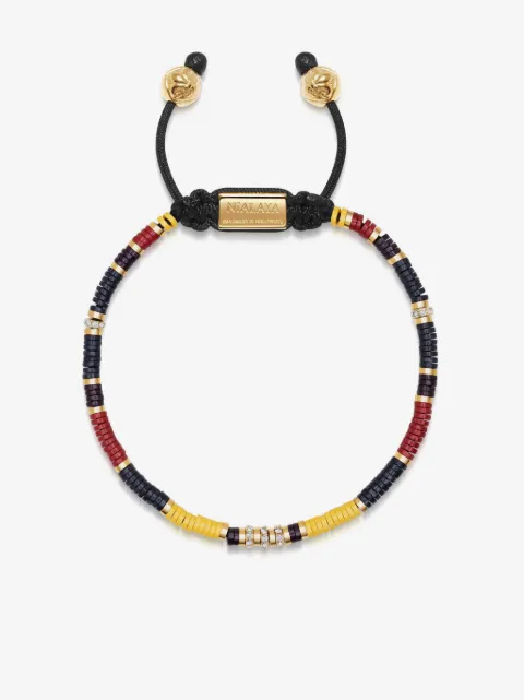 Nialaya Jewelry logo-plaque beaded bracelet