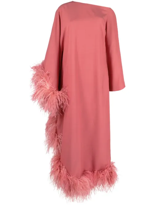 Robe longue Ubud Extravaganza à plumes - Taller Marmo - Modalova