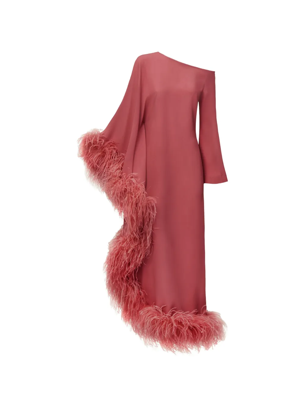 Taller Marmo robe longue Ubud Extravaganza à plumes - Rose Taller Marmo robe longue Ubud Extravaganza à plumes - Rose