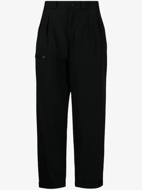 Yohji Yamamoto straight-leg wool trousers