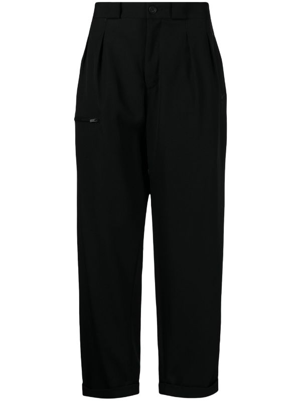 Yohji Yamamoto straight-leg Wool Trousers - Farfetch