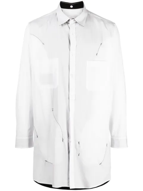 Yohji Yamamoto camisa con estampado gráfico