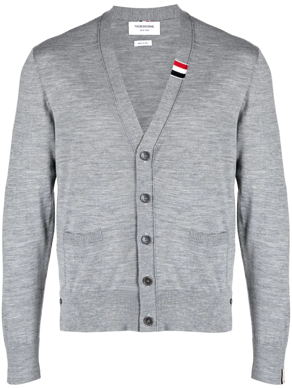 Thom Browne Button-up Cardigan In Grey