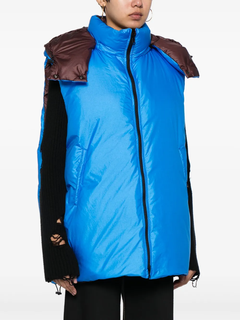 Sofie D'hoore reversible feather-down gilet Blauw