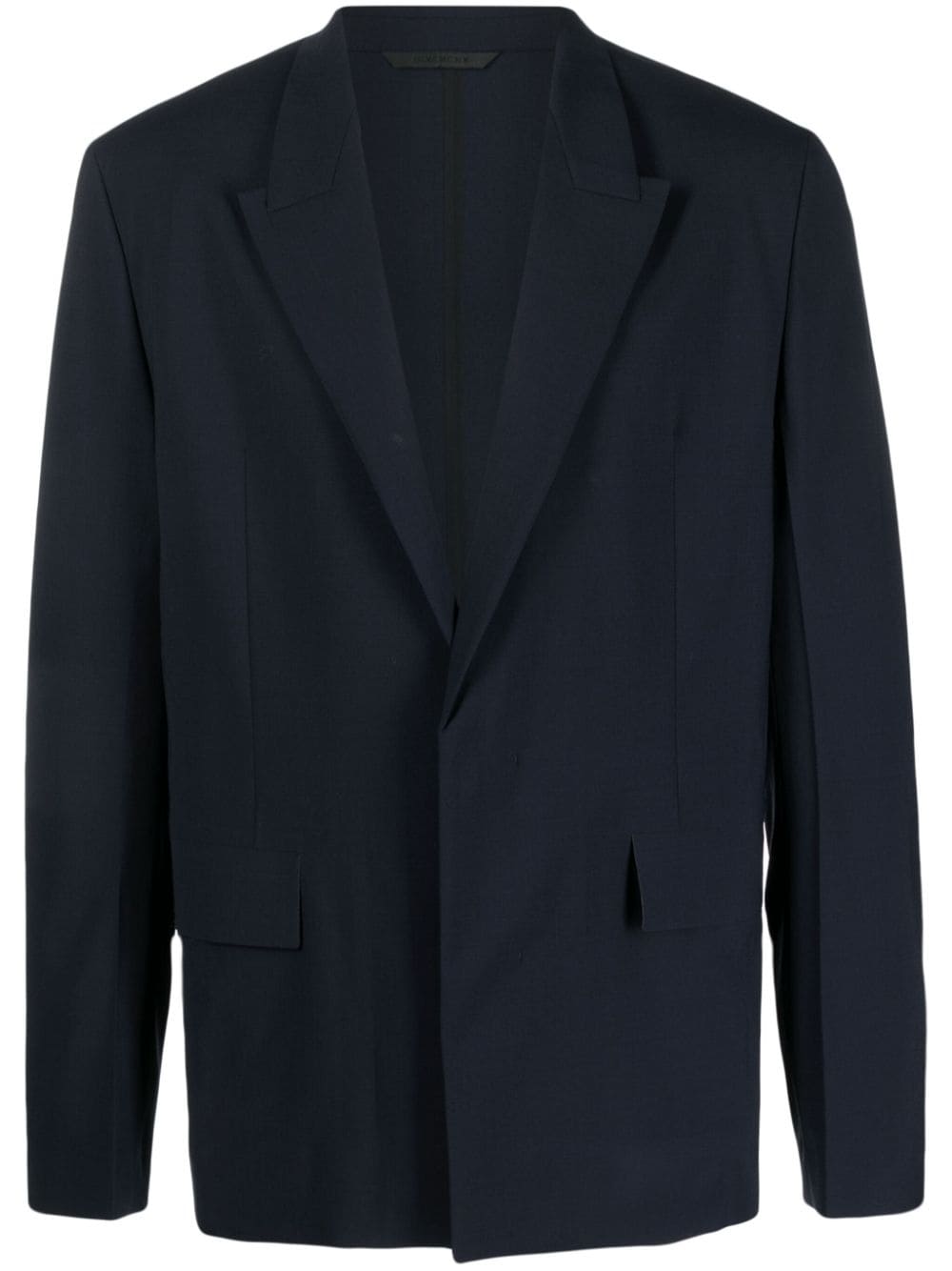 Givenchy Tailored Single-breasted Blazer In Blue