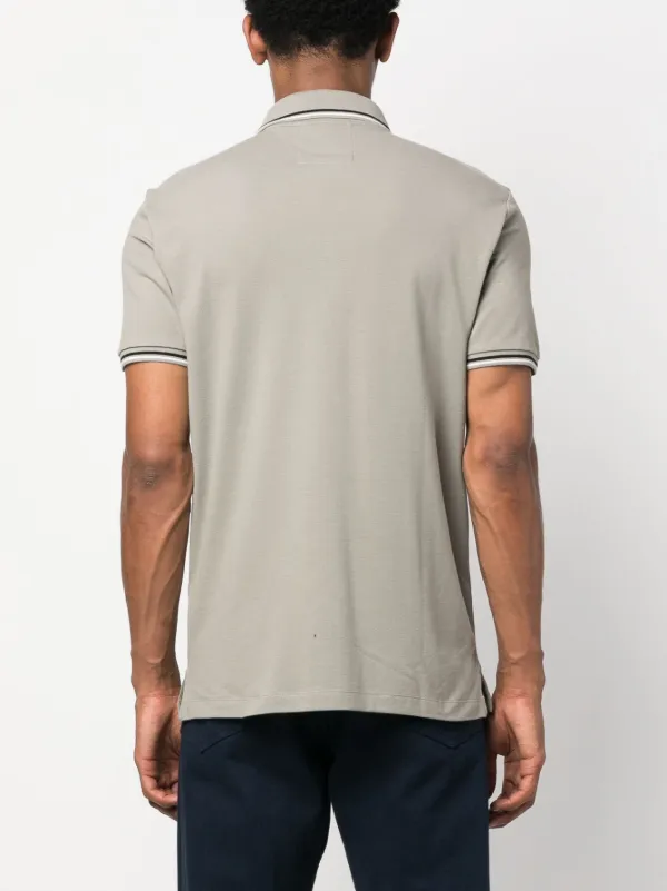 EMPORIO ARMANI◆コットンポロシャツ Emporio Armani ポロシャツ | グレー | FARFETCH JP