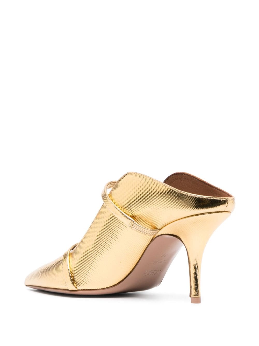 Shop Malone Souliers Maureen 70mm Leather Mules In Gold