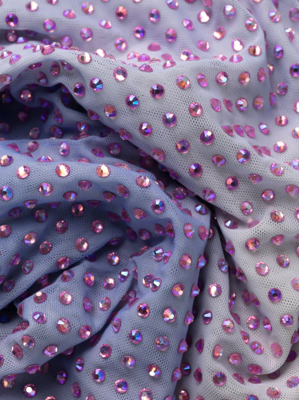 Self-portrait Self Portrait Rhinestone Contour Print Midi Dress In Violett