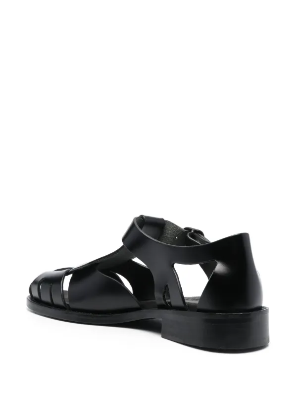 HEREU CABERSA/カベルサレザーサンダルブラックサイズ38 CABERSA HEELED - Padded Fisherman Sandal – Hereu Studio