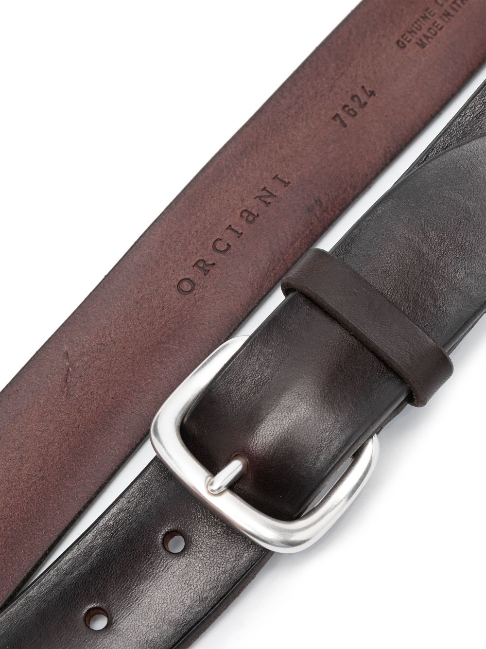 Orciani buckle-fastening leather belt - Bruin