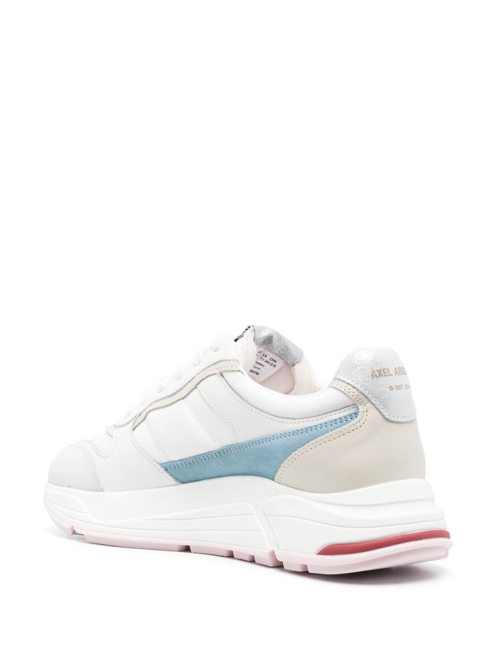 Shop Axel Arigato Rush Panelled Leather Sneakers In White