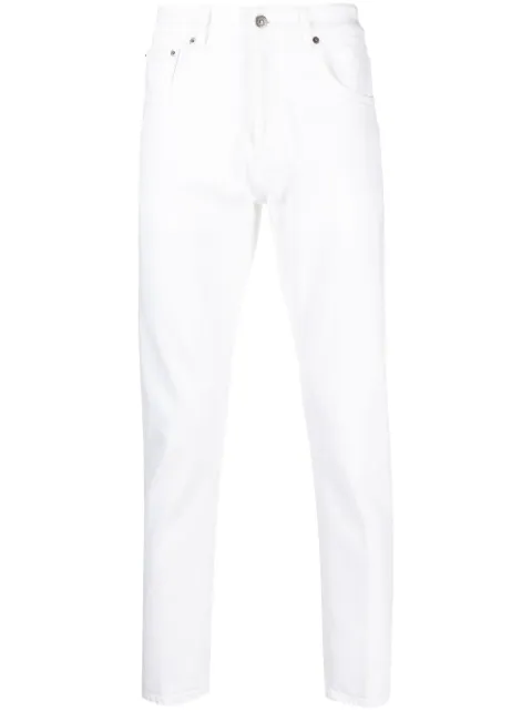 DONDUP jeans tapered con placa del logo