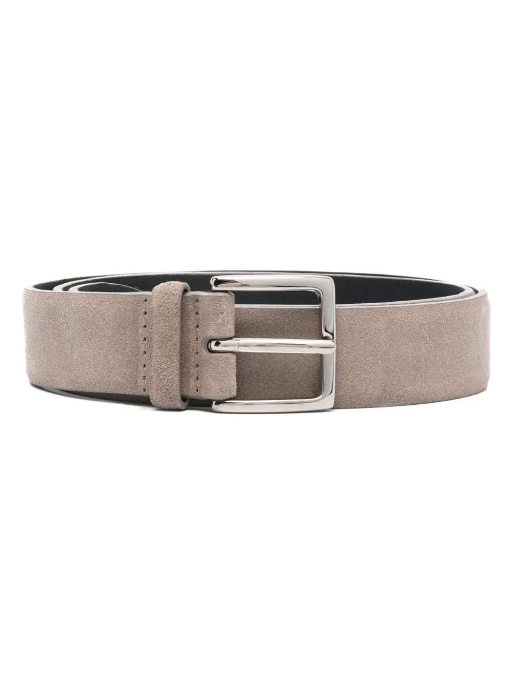 Orciani buckle-fastening suede belt | Grey | Image 1