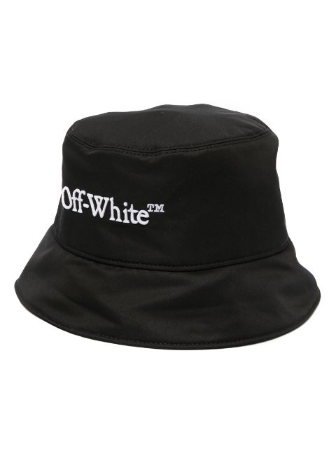 Off-White logo-embroidered bucket hat Women