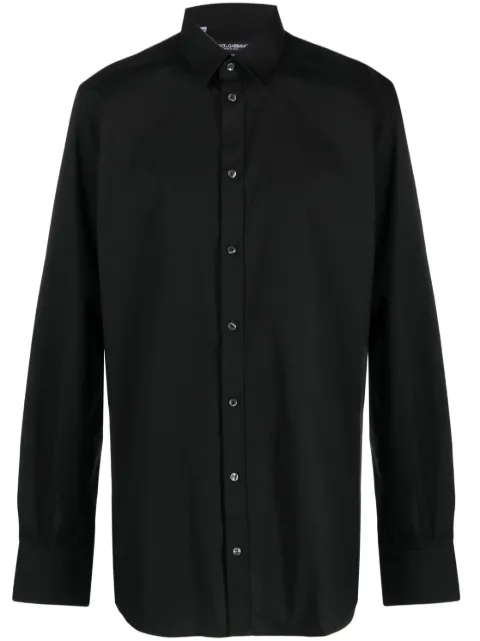 Dolce & Gabbana long-sleeve cotton-blend shirt