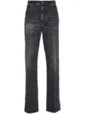 Ferragamo stonewashed denim straight-leg jeans - Black