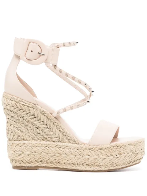 Christian Louboutin sandalias Chocazeppa Spikes con cuña de 120mm